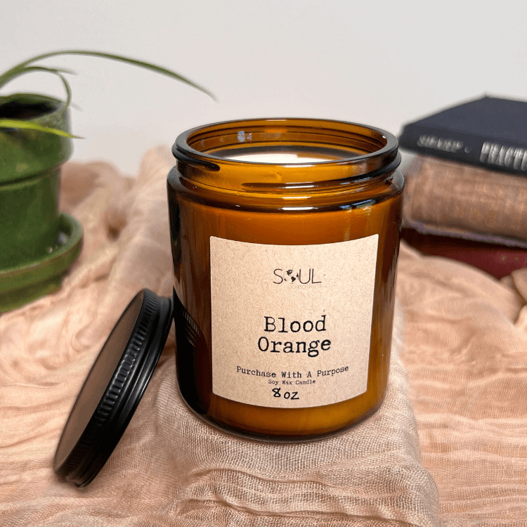 Amber Glass Candle (threaded)