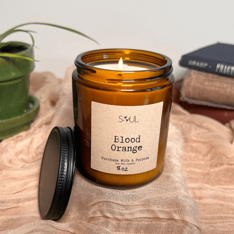 Amber Glass Candle (threaded)