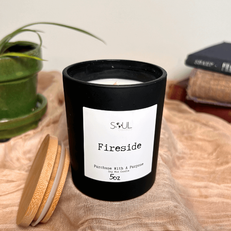 Black Ceramic Candle