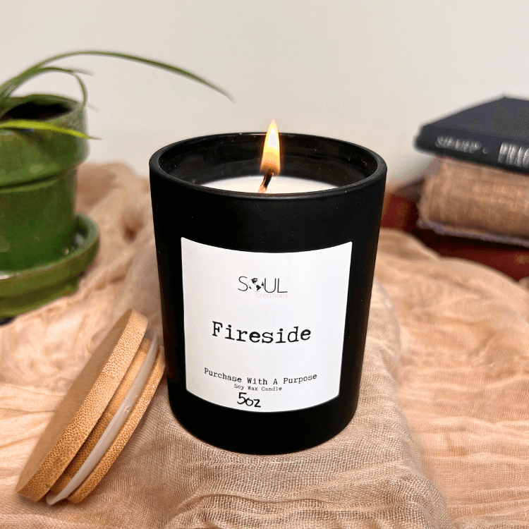 Black Ceramic Candle