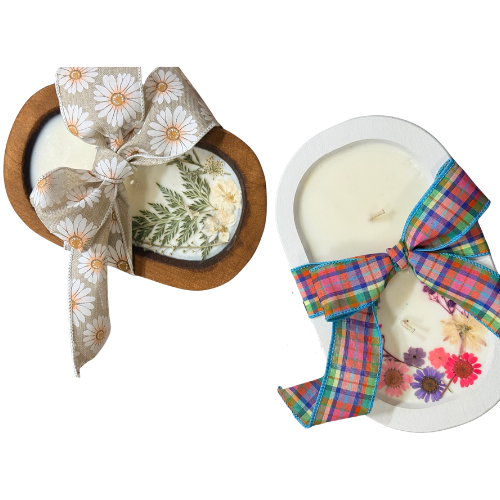 Pressed Flower Doug Bowl 11 oz Candles