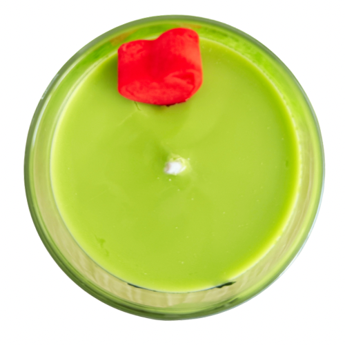 Grinch Face Candle
