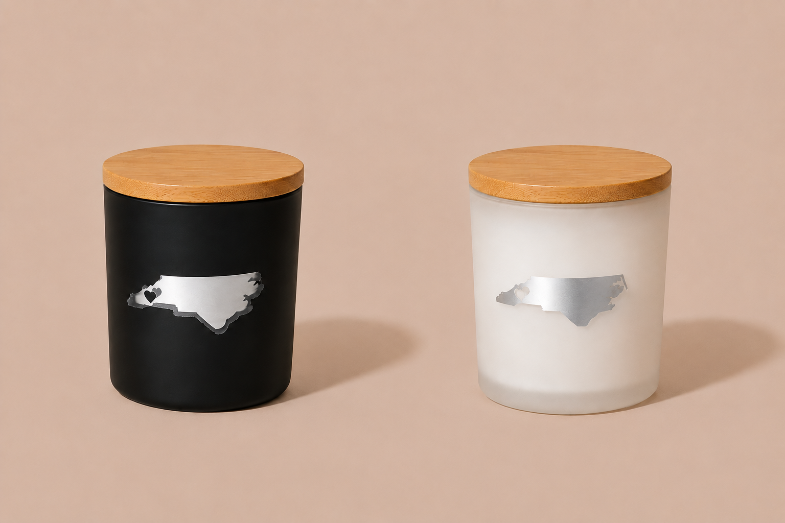 North Carolina Etched Candle