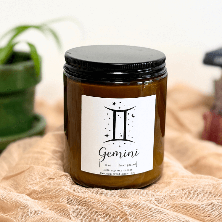 Gemini Zodiac Candle
