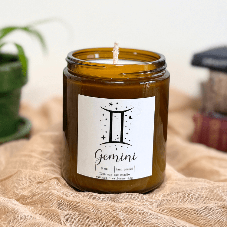 Gemini Zodiac Candle