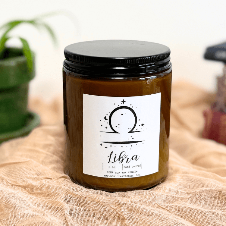 LIbra Zodiac Candle