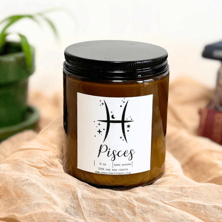 Pisces Zodiac Candle