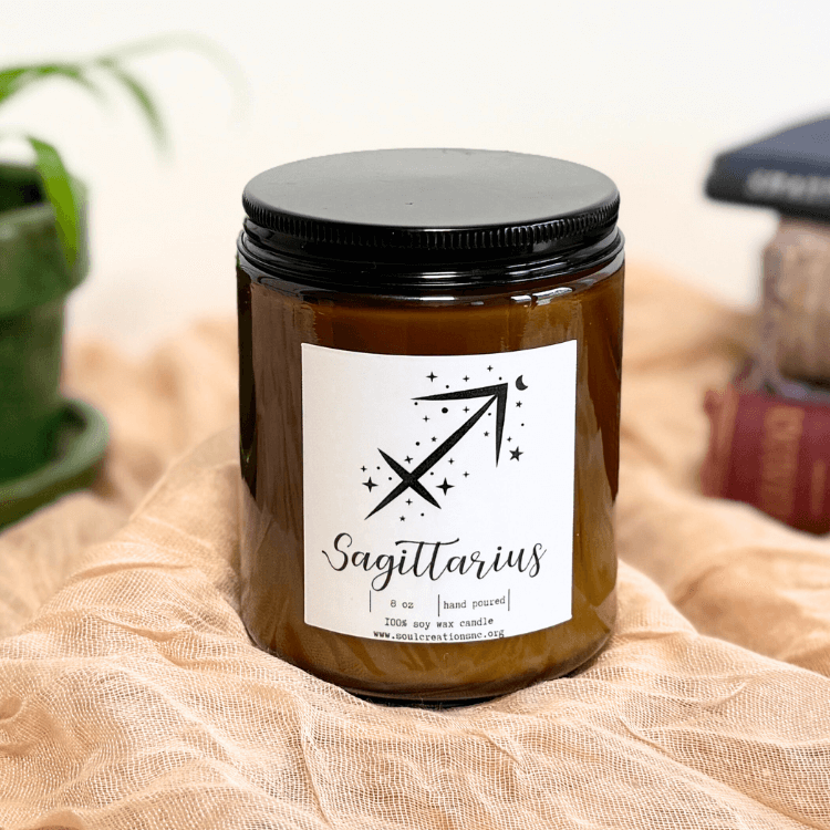 Sagittarius Zodiac Candle