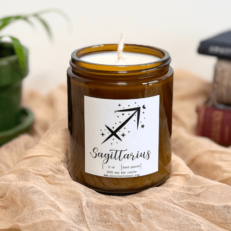 Sagittarius Zodiac Candle
