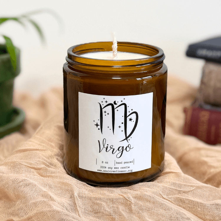 Virgo Zodiac Candle