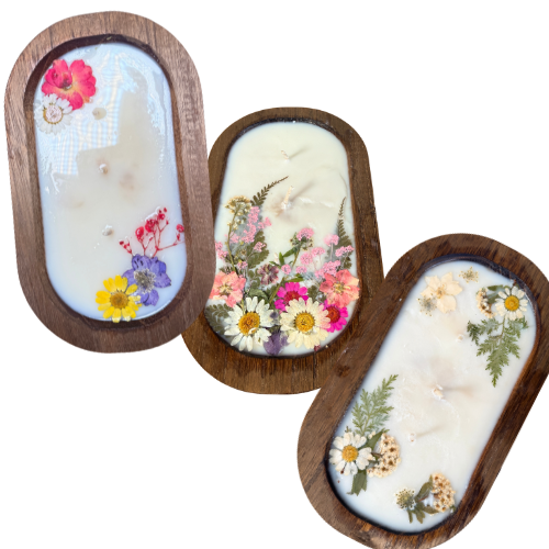 Pressed Flower Doug Bowl 11 oz Candles