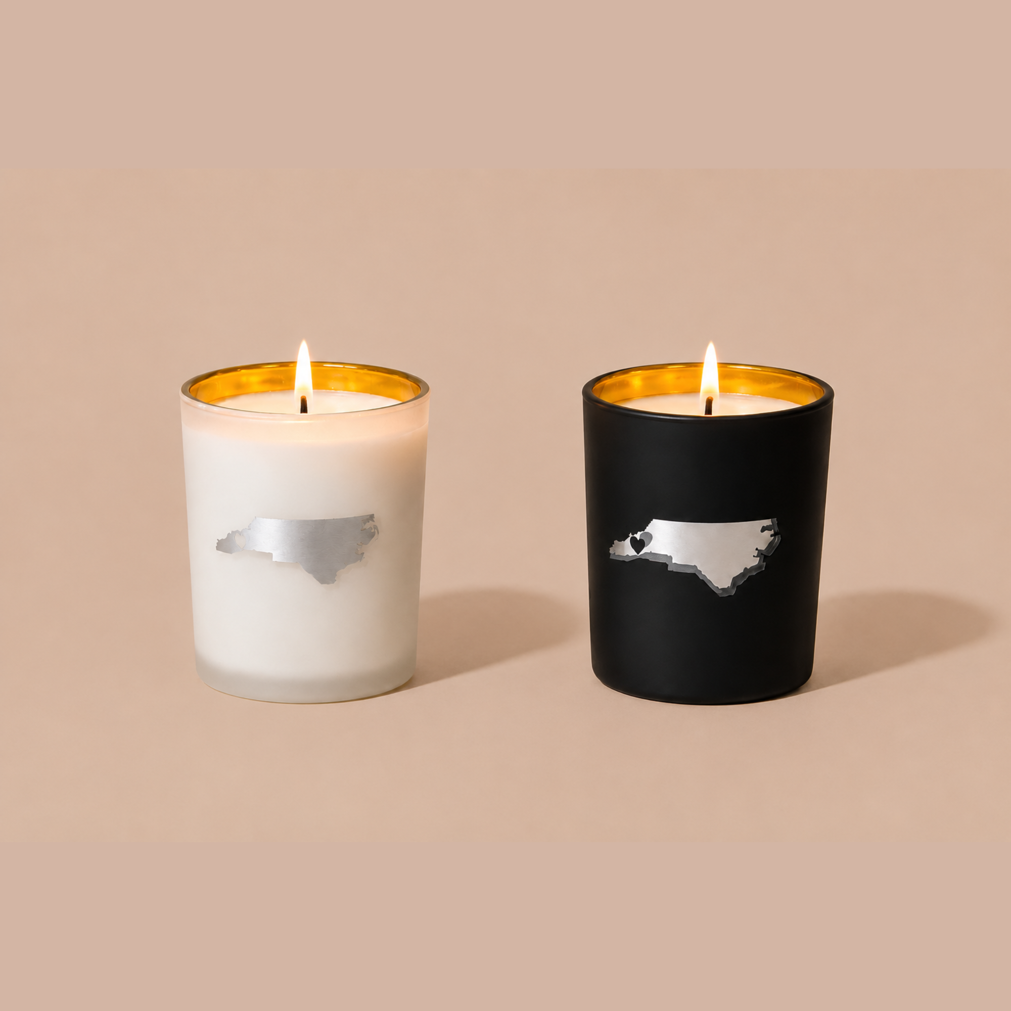 North Carolina Etched Candle