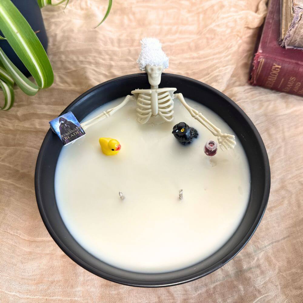 Skeleton Bath Candle