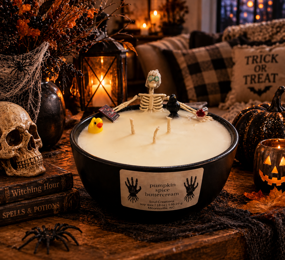 Skeleton Bath Candle
